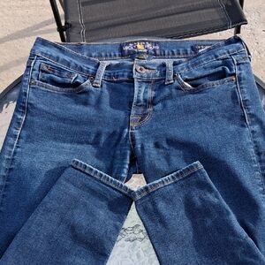 Lucky Brand Skinny Jeans in Dark Blue Wash